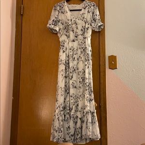 Calvin Klein long floral dress